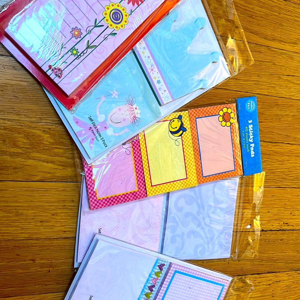 Assortment of Garden and Fairy Sticky Notes